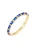 ELLI PREMIUM Ring  blauw / goud