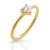 Orphelia ‘Liefde’ Dames 925 Sterling Zilveren Ring – Goud ZR-7531/G