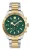 Philipp Plein Analoog horloge ‘Pleinmter’  goud / donkergroen / zilver