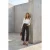 Hoge Taille Denimbroek met Rits