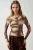 Asymmetrische Kraag Tuele Blouse