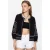 Geborduurd Crew Neck Casual Jacket