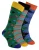 HS by Happy Socks – Heren 3-Pack Foute Fun Kousen – Diamant (Groen)