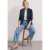 Street One Dames Blazer met reverskraag en structuur in Blauw