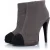 Grijze platform glitterschoenen