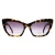 Max Mara Cat Eye Womens Gekleurd Havana Rook Grijs Gradiënt MM0063 Logo14