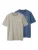 TWO SOON Shirt  donkerblauw / goudgeel / grijs / wit