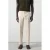 Mango Man slim pantalon met linnen beige