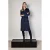 TQ-Amsterdam blousejurk Claudia van travelstof donkerblauw