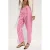 Mango gestreepte straight leg jeans – roze