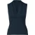 Mouwloze top met gedrapeerde V-hals van jersey – Donkerblauw