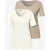 Street One Dames Basic Shirt in een 2-pack in Multicolour|Wit|Beige