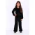 B.Nosy rechtvallende jumpsuit met ballonmouwen – zwart