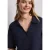 Street One Dames Jersey poloshirt met korte mouwen in Blauw