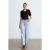 Hoge Taille Wijde Pijpen Katoenen Denim Jeans