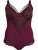Devoted by Zizzi Lingerie body ‘Caella’  wijnrood / zwart