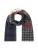 CODELLO Sjaal  marine / grijs / donkerrood / wolwit