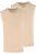 RAGMAN T-Shirt V-hals Dubbel pak huidkleurig, Effen