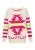 ebeeza Trui  lichtgroen / pink / wolwit