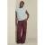 LOLALIZA wide leg broek – donkerrood