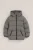 WE Fashion – Jongens gewatteerde jas met capuchon – Regular fit – Grijs –
