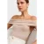 Off-Shoulder Slim Fit Jersey Blouse