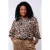 Exxcellent blouse met panterprint bruin