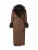 Monki Tussenmantel  bruin / zwart