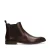 Manfield leren chelseaboots donkerbruin