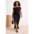 Trendyol Curve Dames Zwart Effen Maxi Mouwloos Feest Bodycon Grote maten Jurk