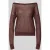 Boss relaxed fit pullover van doorzichtig materiaal