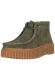 CLARKS Veterschoen ‘Torhill Moss’  donkergroen