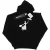 Disney Dames/Dames Mary Poppins Vliegend Silhouet Hoodie (Zwart)