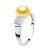 Ring Verstelbare Zoetwater Parel sieraden 9-10mm Golden 925