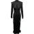 Balmain Cut Out Jurk met Zijsplit in Zwarte Viscose