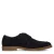 Manfield suède veterschoenen donkerblauw