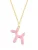 Glanzstücke München Ketting  goudgeel / pink