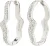 Pilgrim Oorbellen ‘Connect’  zilver / transparant