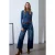 Hoog-Waisted Wijde Jeans van Katoen