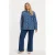 YOEK geruit blouse blauw