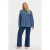 YOEK geruit blouse blauw