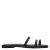 Sacha leren slippers zwart
