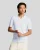 Lyle & Scott gebreide polo met open kraag en punt – Blauwe hint