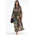 V-hals Patroon Maxi Jurk
