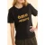 ICode Short-sleeved Black T-shirt With Camel Message Black