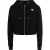 Mymo Bijgesneden hoodie met rits Dames zwart