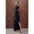 TRENDYOLMİLLA Dames Donkerblauw Effen Maxi Lang Diploma-uitreiking / Gala Recht Avond & Gala Jurk