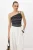 TRENDYOLMİLLA Dames Zwart Etnisch patroon Mouwloos Getailleerd Blouses