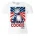 LOGOSHIRT Shirt  donkerblauw / rood / wit