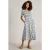 White Stuff Megan Jersey Dress Blue Print